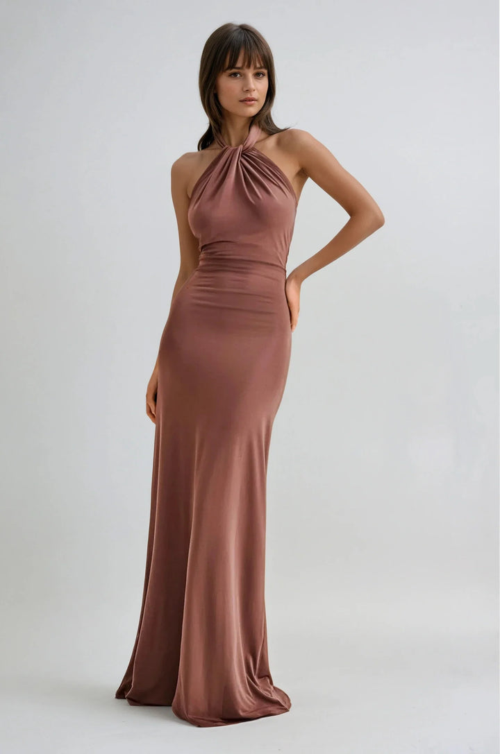 Elyna™ | Robe Maxi Dos Nu