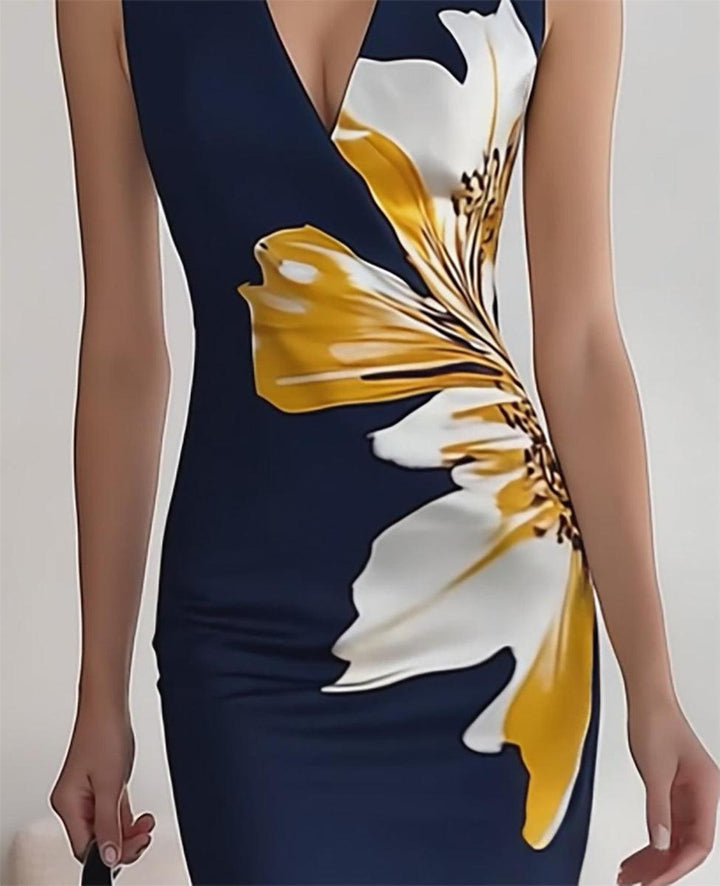 Selini | Robe Longue Florale Élégante