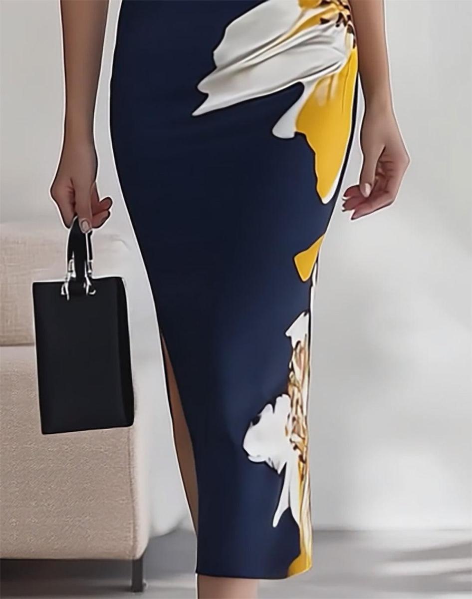 Selini | Robe Longue Florale Élégante