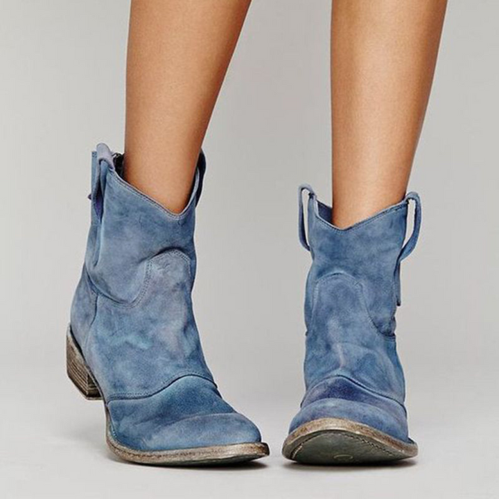 Carlotta – Bottines en cuir suédé