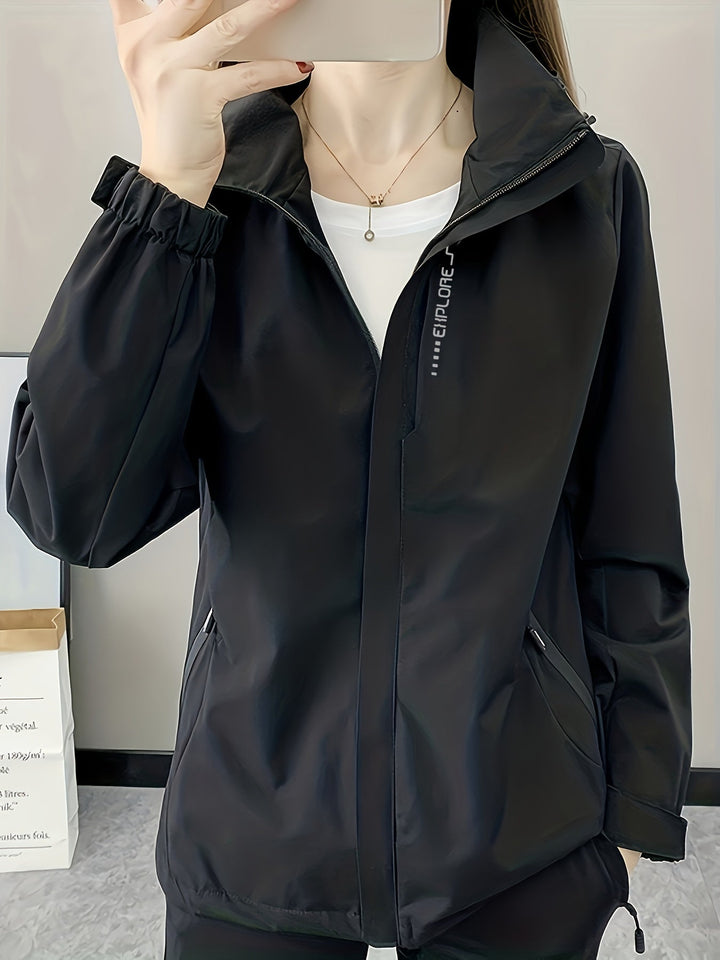 Stéphanie™ | Veste Légère Coupe-vent à Capuche
