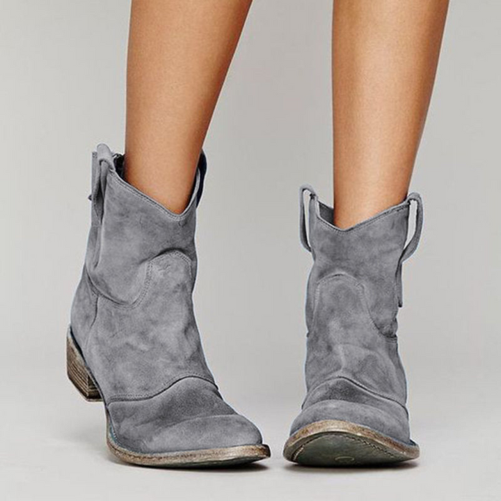 Carlotta – Bottines en cuir suédé