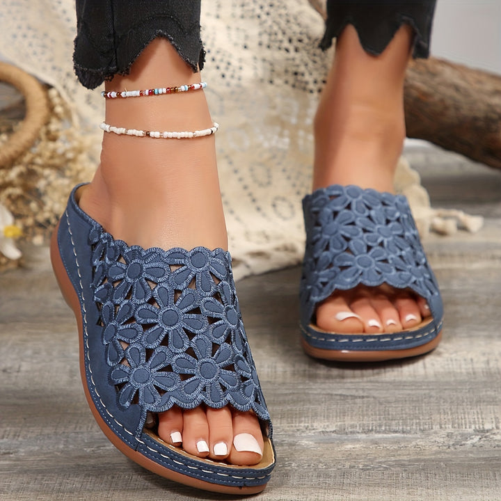 Camille™ | Sandales orthopédiques à talon compensé ultra-confortables