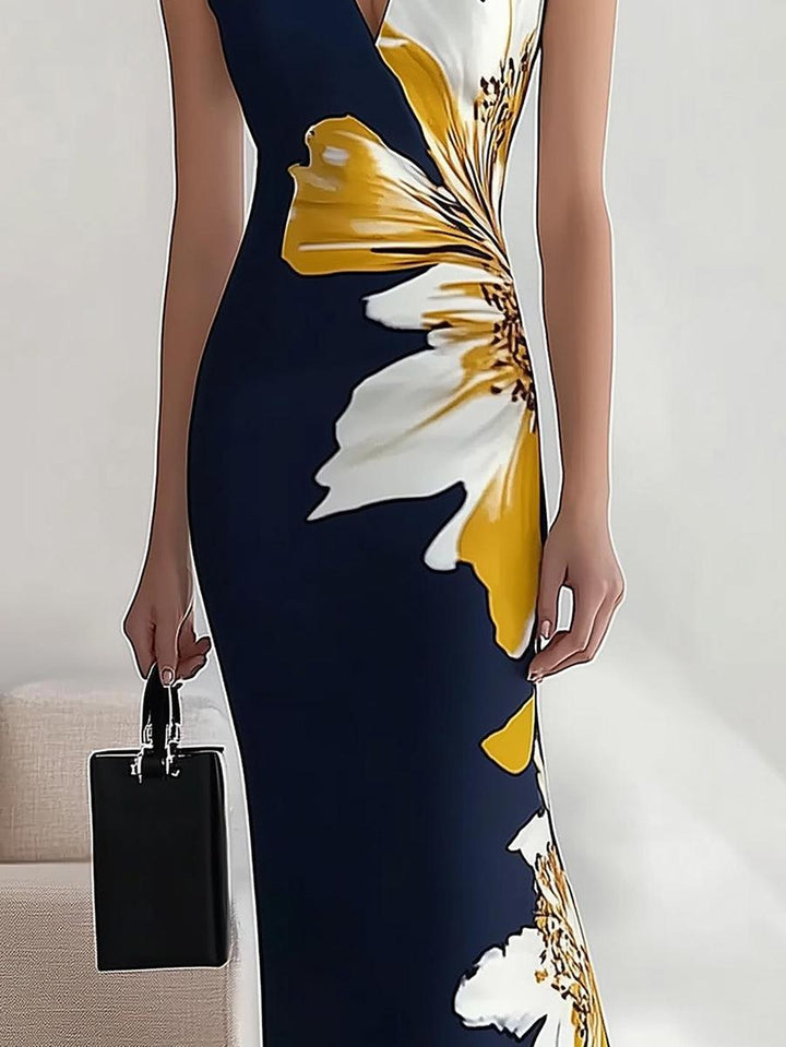 Selini | Robe Longue Florale Élégante