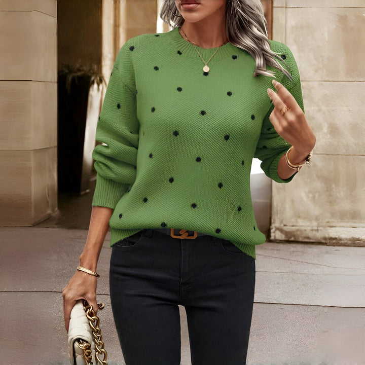 Amy™ | Pull Tricoté à Pois