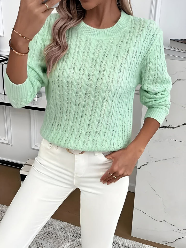 Audrey™ | Pull à Manches Longues Côtelé