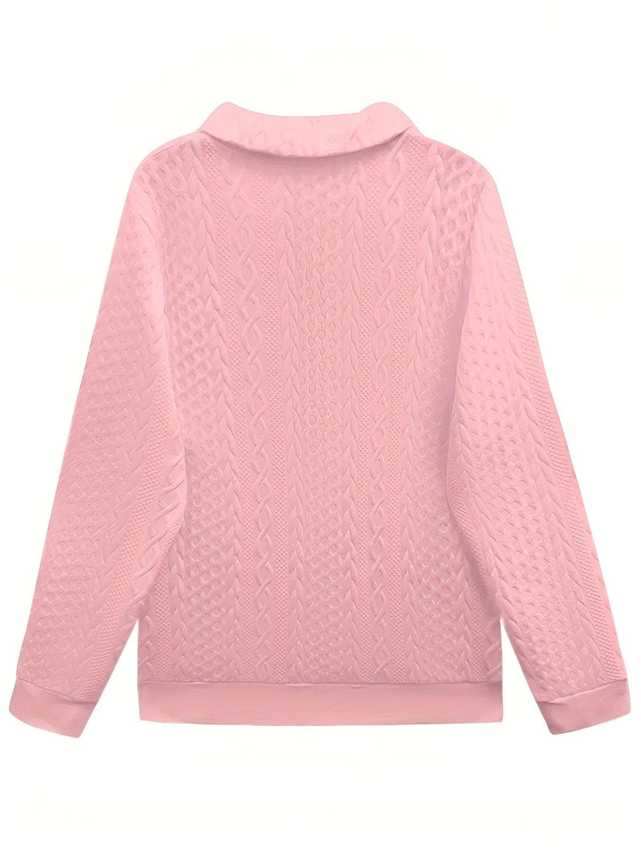 Belle™ | Pull avec Texture Tricotée Tendance