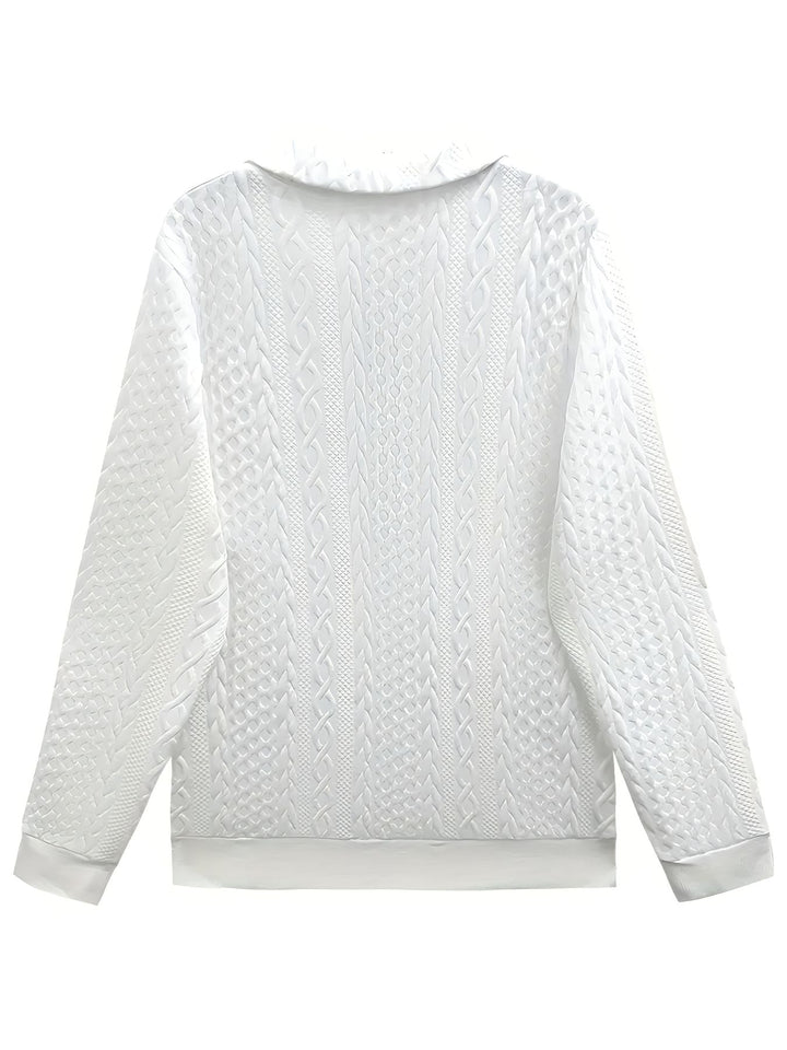 Belle™ | Pull avec Texture Tricotée Tendance