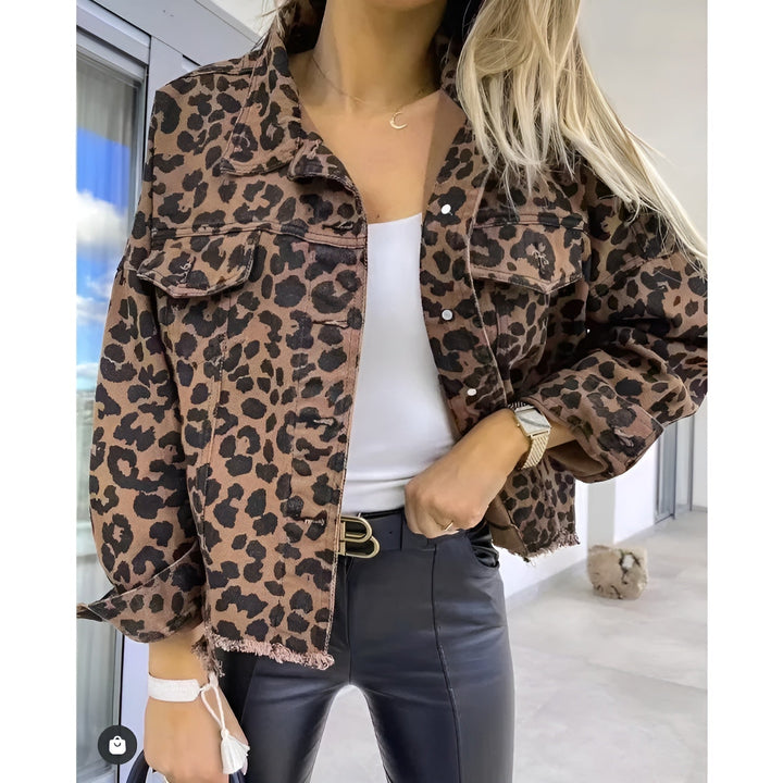 Savannah™ | Veste en Jean Imprimé Léopard