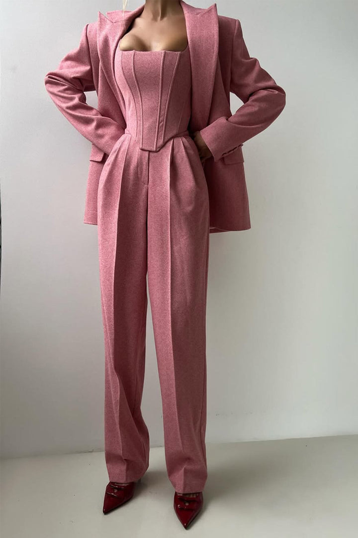 Dolce™ – Ensemble trois pièces avec blazer croisé
