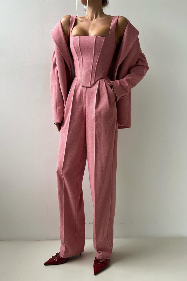 Dolce™ – Ensemble trois pièces avec blazer croisé
