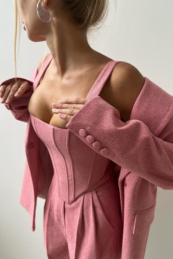 Dolce™ – Ensemble trois pièces avec blazer croisé