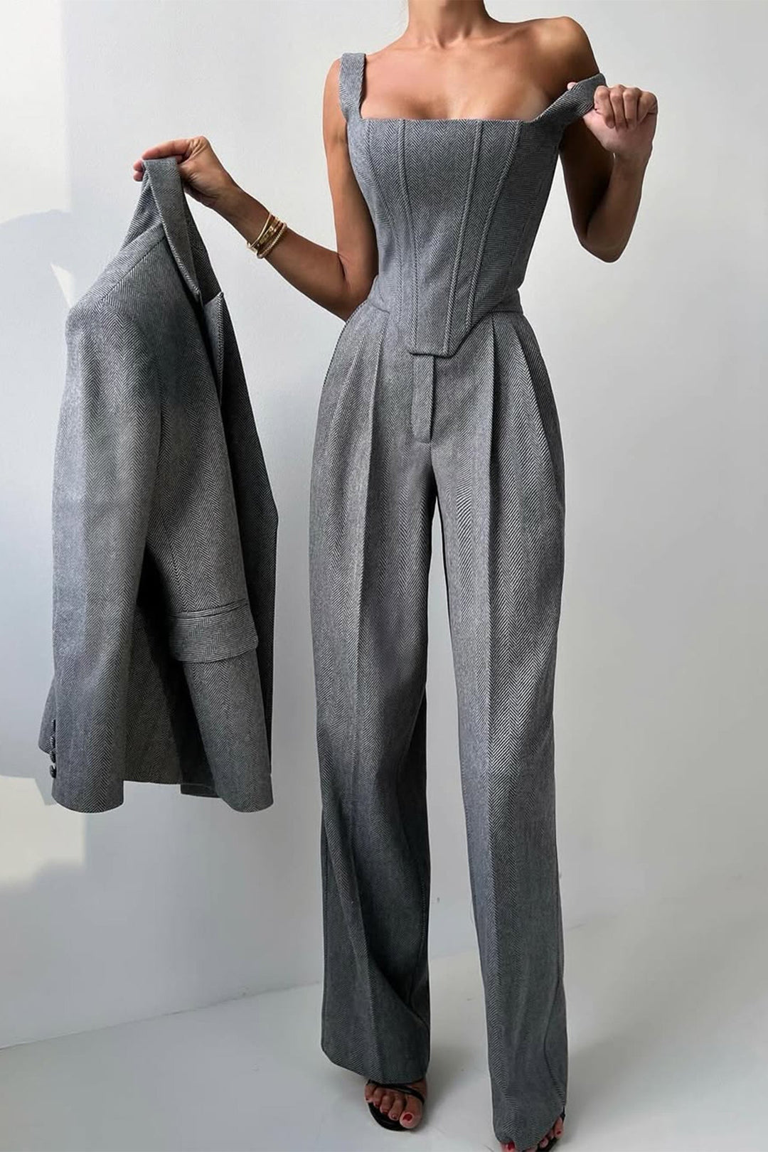 Dolce™ – Ensemble trois pièces avec blazer croisé