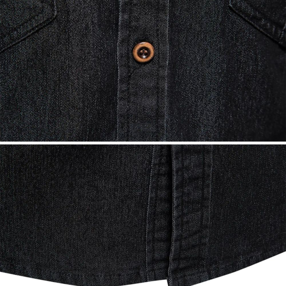 Chemise en denim de coton AdaptiveFit : Taillée pour l'homme