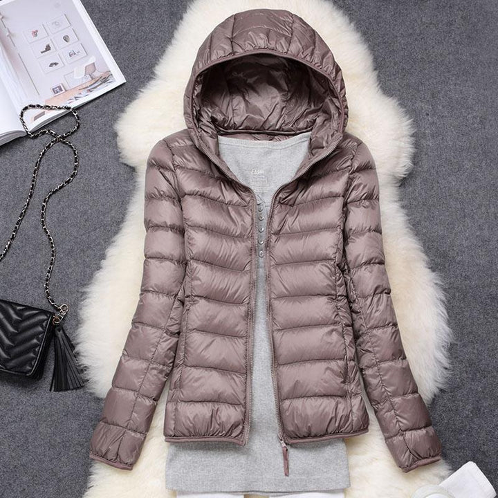 Élise™ – Nouvelle veste imperméable avec rembourrage en duvet de canard blanc