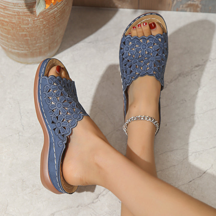 Camille™ | Sandales orthopédiques à talon compensé ultra-confortables