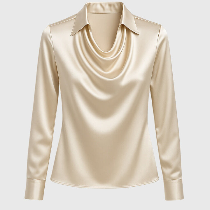 Manon – Chemisier élégant en satin brillant