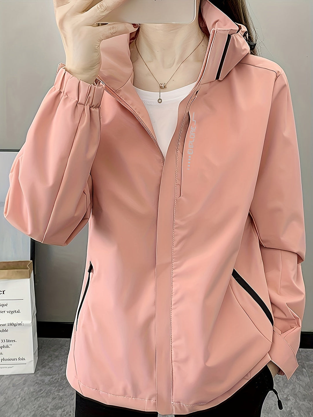 Stéphanie™ | Veste Légère Coupe-vent à Capuche