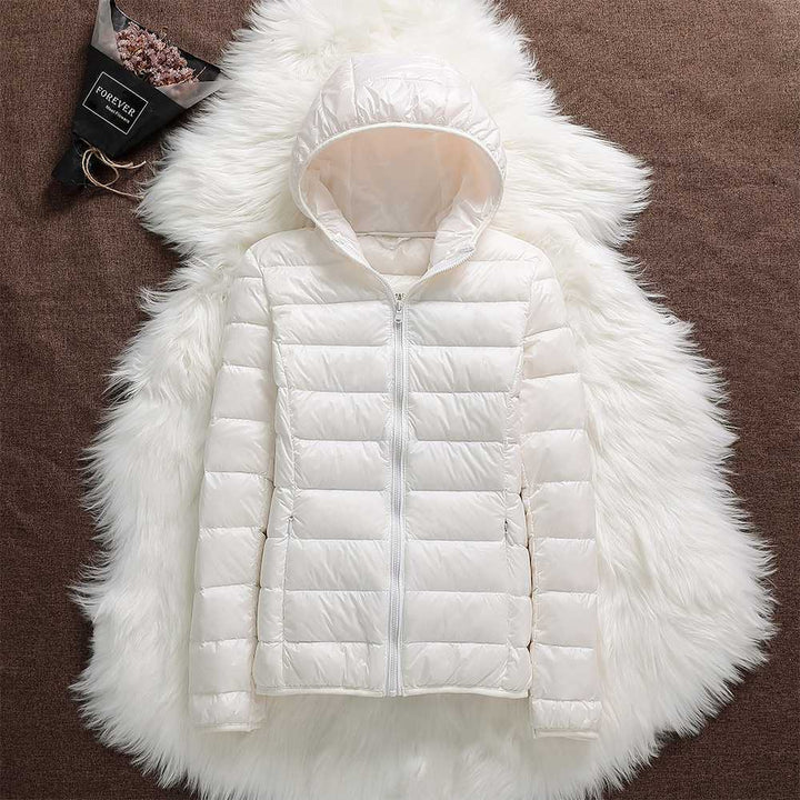Élise™ – Nouvelle veste imperméable avec rembourrage en duvet de canard blanc