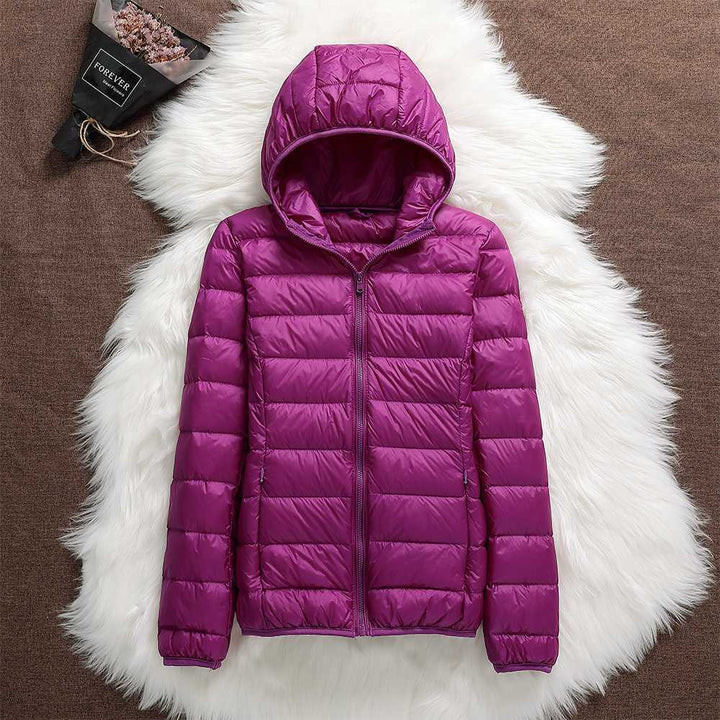 Élise™ – Nouvelle veste imperméable avec rembourrage en duvet de canard blanc